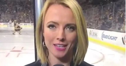 VIDEO: Ice hockey reporter tries to say “herniated disc” and you just know what came out instead