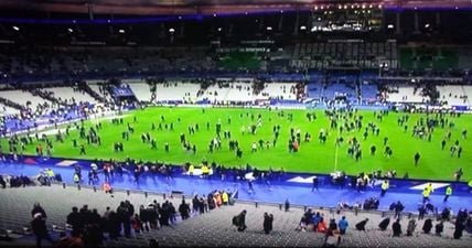 VIDEO: Thousands of people sing La Marseillaise during Stade de France evacuation