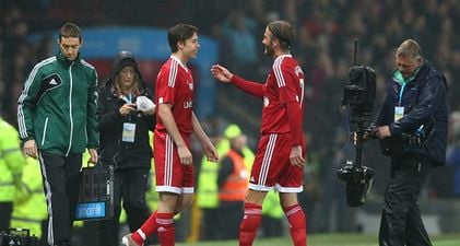 Watch: The touching moment when David Beckham is subbed off for his son