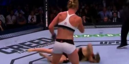 Perfectly timed photo captures Holly Holm’s devastating knockout of Ronda Rousey