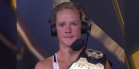 VIDEO: Holly Holm tears up during emotional first interview after beating Ronda Rousey