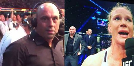 WATCH: Joe Rogan and Dana White had very extreme reactions to Ronda Rousey loss