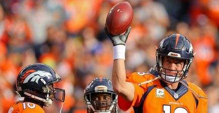 Video: Peyton Manning looked pretty p***ed off to break all-time NFL passing record