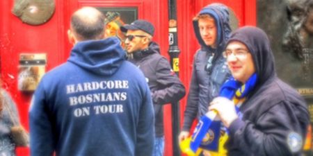 PIC: Bosnia supporters are taking over the heart of Dublin ahead of tonight’s game