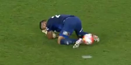 VIDEO: Australian goalkeeper slips on his arse and nutmegs himself in most ludicrous move ever