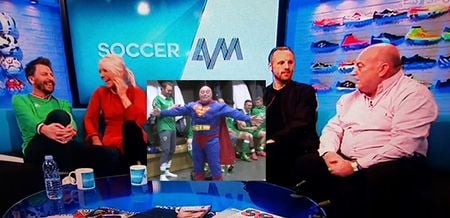 VIDEO: Ireland’s Superman lights up Soccer AM and talks about changing in a phone box