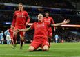 VIDEO: Brave Liverpool fan can’t stop himself celebrating in Man City end