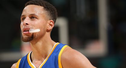 Video: Rookie gives Steph Curry a taste of his own medicine as Golden State tie record start