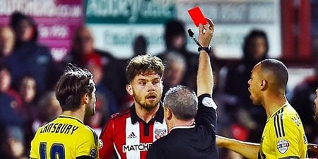 Championship footballer helps young fan hit by car an hour after being sent off