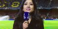 Video: BT Sport reporter forgets she’s on live TV