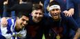 Vine: Lionel Messi and Luis Suarez want no part of Neymar’s awful outfit