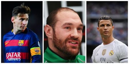 Tyson Fury compares self to Cristiano Ronaldo and Lionel Messi