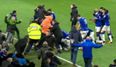 VIDEO: Everton fans might feel a bit silly now after celebrating on the pitch