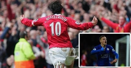 PIC: Ruud van Nistelrooy responds to Jamie Vardy’s record-breaking goal