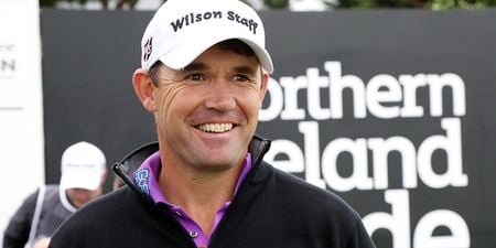 Pic: We have reached peak Padraig Harrington as golf legend begins knee rehab