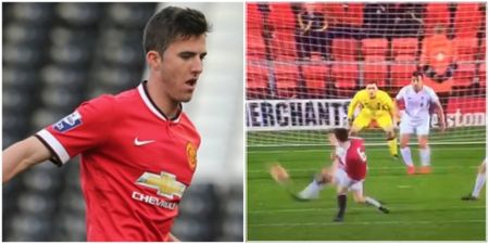 VIDEO: Man United midfielder Sean Goss scored this classy winner against Liverpool U21