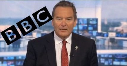 The sight of Jeff Stelling on the BBC has really caused a stir