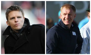 PIC: A distracted Paul Scholes clearly can’t be arsed engaging in banter with Jake Humphrey