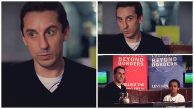 VIDEO: Gary Neville almost let slip his Valencia news in an interview with a child