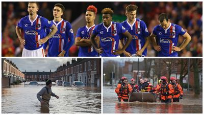 Carlisle United’s ground swamped by floods… but the players’ response was amazing