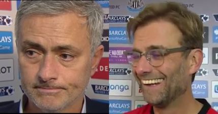 WATCH: There is quite the difference in how Jurgen Klopp and Jose Mourinho dealt with weekend defeats