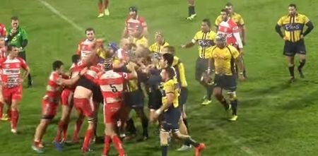 Video: Two see red after epic brawl in French rugby’s lower leagues