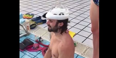 VIDEO: Irish triathletes demonstrate ingenious method to get a swimming cap on