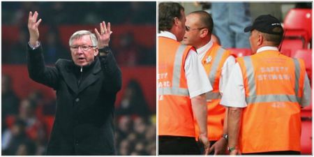 Alex Ferguson appeared to be disguised as a steward at Manchester United’s loss to Bournemouth