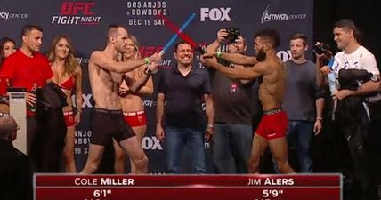 WATCH: UFC featherweights go full Jedi at weigh-ins in Orlando