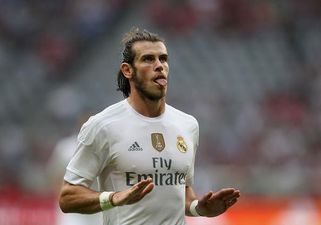 PIC: Gareth Bale finds a very special place to keep the match-ball from his four goal heroics