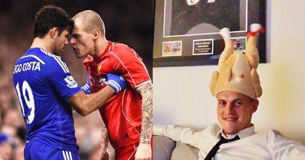 VIDEO: Hardman Skrtel is just that zany guy in your office – as his mechanical turkey hat proves