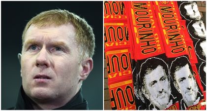 Watch: Paul Scholes isn’t a fan of the Jose Mourinho Manchester United scarves