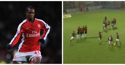 VIDEO: Former Arsenal defender has absolutely no time for trick free kicks