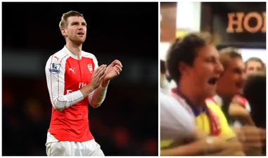 VIDEO: Per Mertesacker inspires Arsenal fans to create one of the worst football chants you’ll ever see