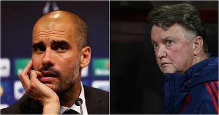 Louis van Gaal was asked about Pep Guardiola’s decision to come to England