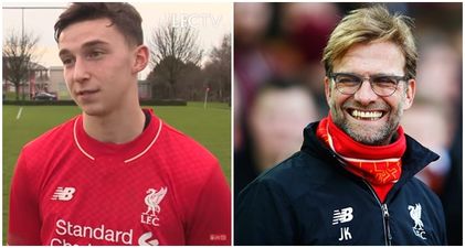 Republic of Ireland underage defender named on the bench for Liverpool against Manchester City