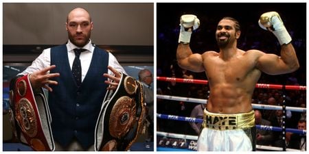 David Haye thinks Tyson Fury is afraid to fight him