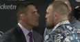 WATCH: Neither man backed down an inch as Conor McGregor and Rafael dos Anjos squared off