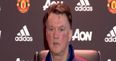 Louis van Gaal implying he has a tougher job than Alex Ferguson and offering very underwhelming ambitions