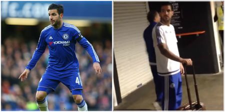 Watch: Chelsea steward sacked because of this rant at Cesc Fabregas caught on camera