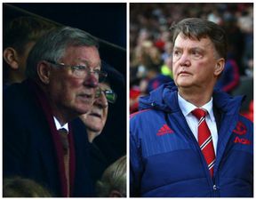 VIDEO: Alex Ferguson appears to mouth “he’s gone” as the end nears for Louis van Gaal