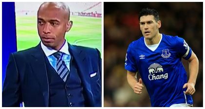 Watch: Thierry Henry’s reaction after Gareth Barry is called “one of the best English players ever”