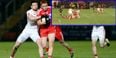 VIDEO: Derry midfielder needs 14 stitches after suffering injury seconds into Dr McKenna Cup final