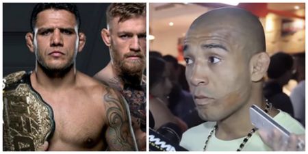 Jose Aldo gives his opinion on the McGregor-RDA superfight