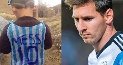 VIDEO: The poor boy in the plastic bag ‘Messi shirt’ has been found