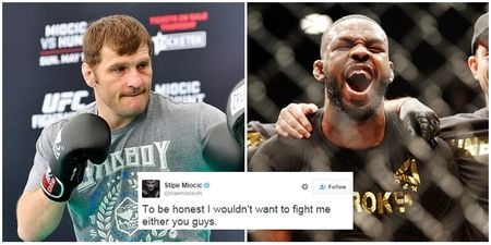 Stipe Miocic insists he did not turn down Jon Jones for UFC 196 headliner