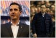 Gary Neville mixes his newly-acquired Spanish with English swearing as he instructs his Valencia players