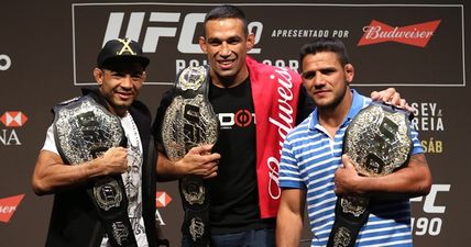 Fabricio Werdum told Rafael dos Anjos to throw a bottle at Conor McGregor