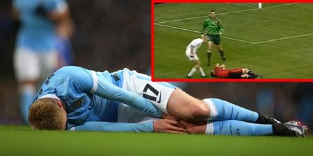 VIDEO: Joel Robles apologises for trying an Alf-Inge Haaland on Kevin de Bruyne last night