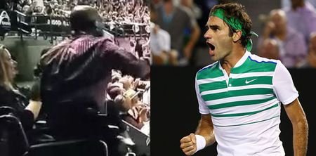 WATCH: Roger Federer’s shot was so good a fan stood out of his wheelchair to applaud